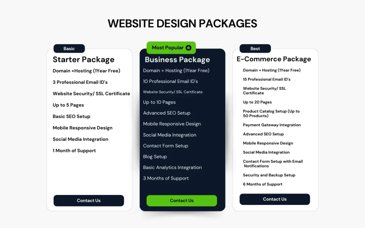 Website Designing Packages